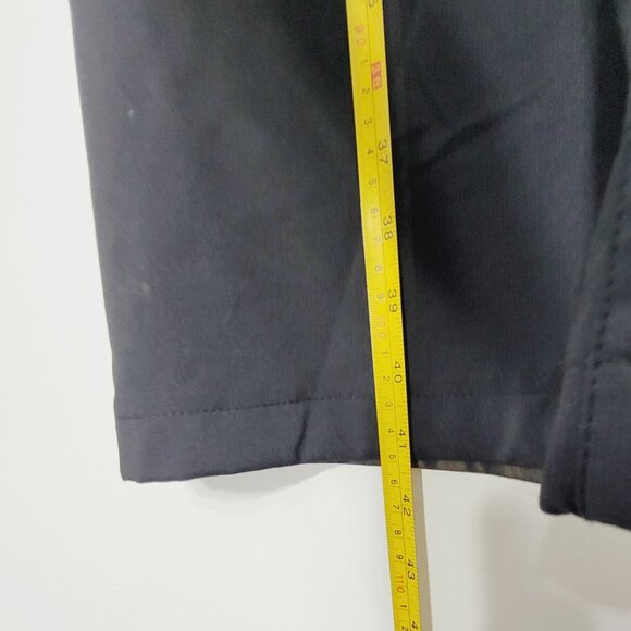 NIVO Women's Black Zipped Back Pockets Outerwear Mid-Rise Wide Leg Pants Size 14 - Picture 13 of 16